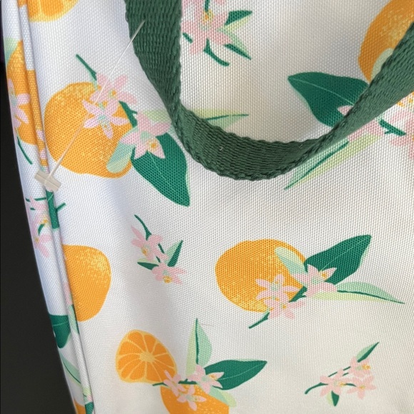 Kate Spade White and Green Orange Floral Tote - Picture 4 of 4